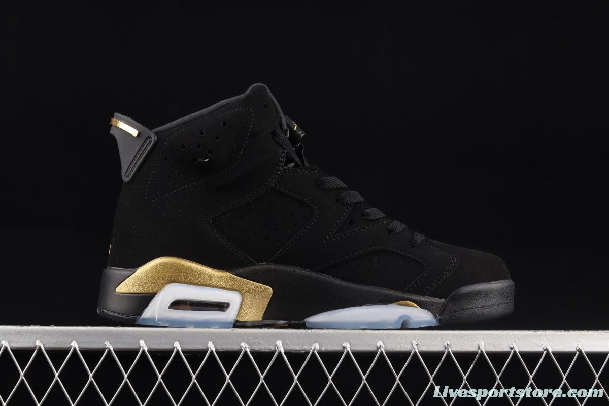 Air Jordan 6 DMP black gold men's cultural basketball shoes CT4954-007