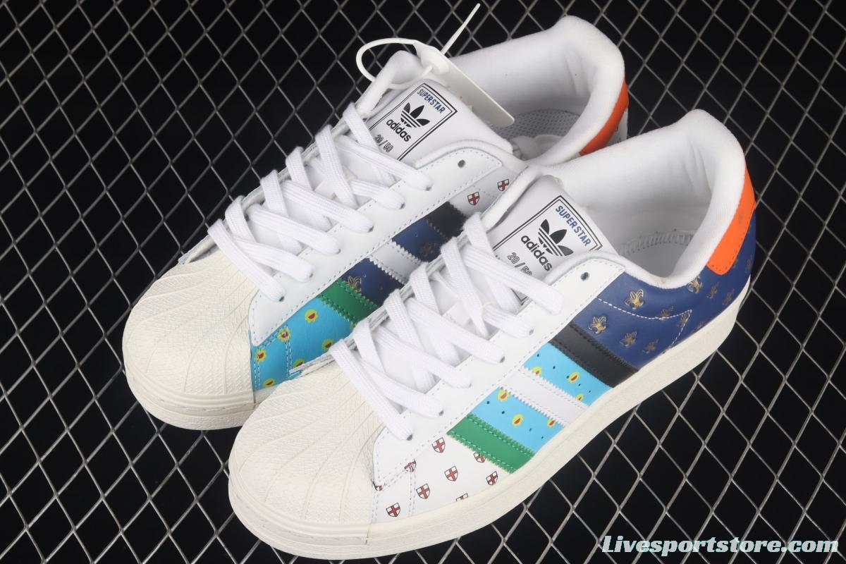 Adidas Originals Superstar FX7175 50th Anniversary Limited City Series Shell head Leisure Board shoes