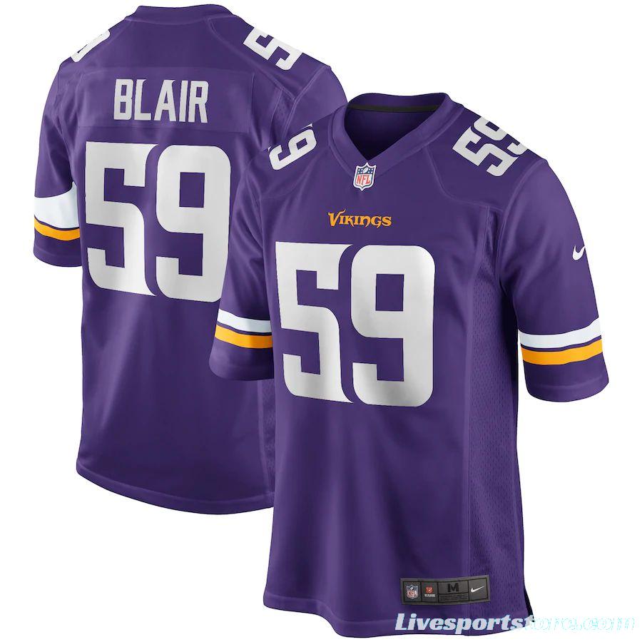 Men's Matt Blair Purple Retired Player Limited Team Jersey