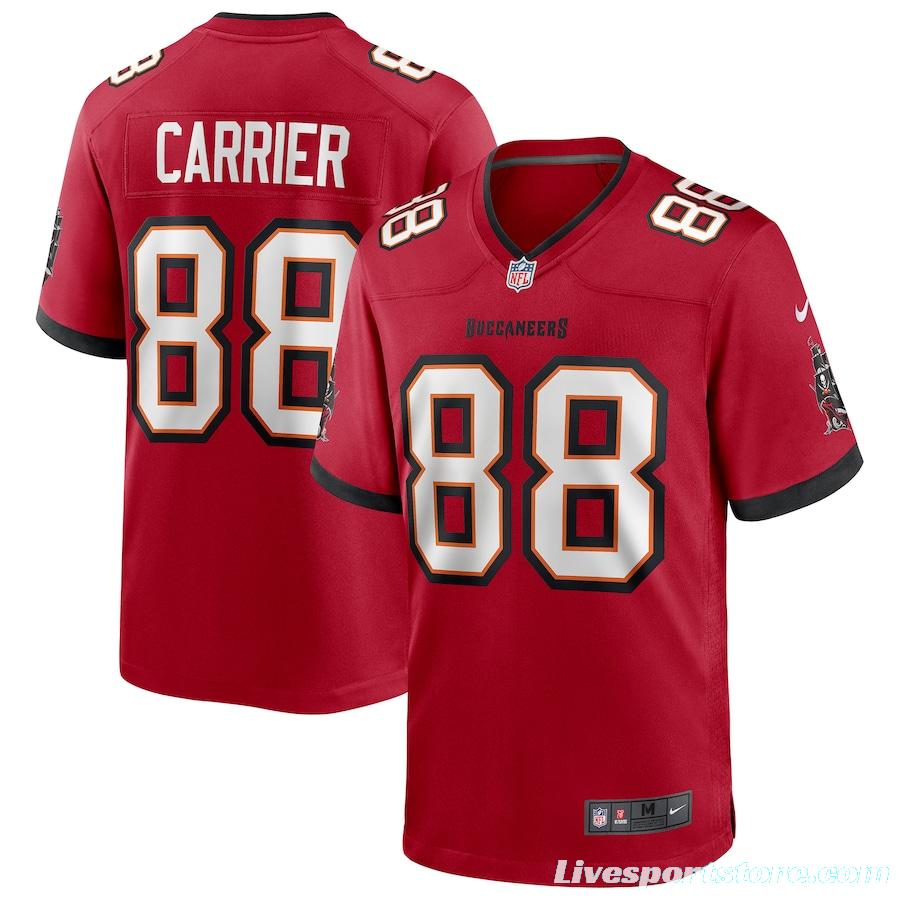 Men's Mark Carrier Red Retired Player Limited Team Jersey