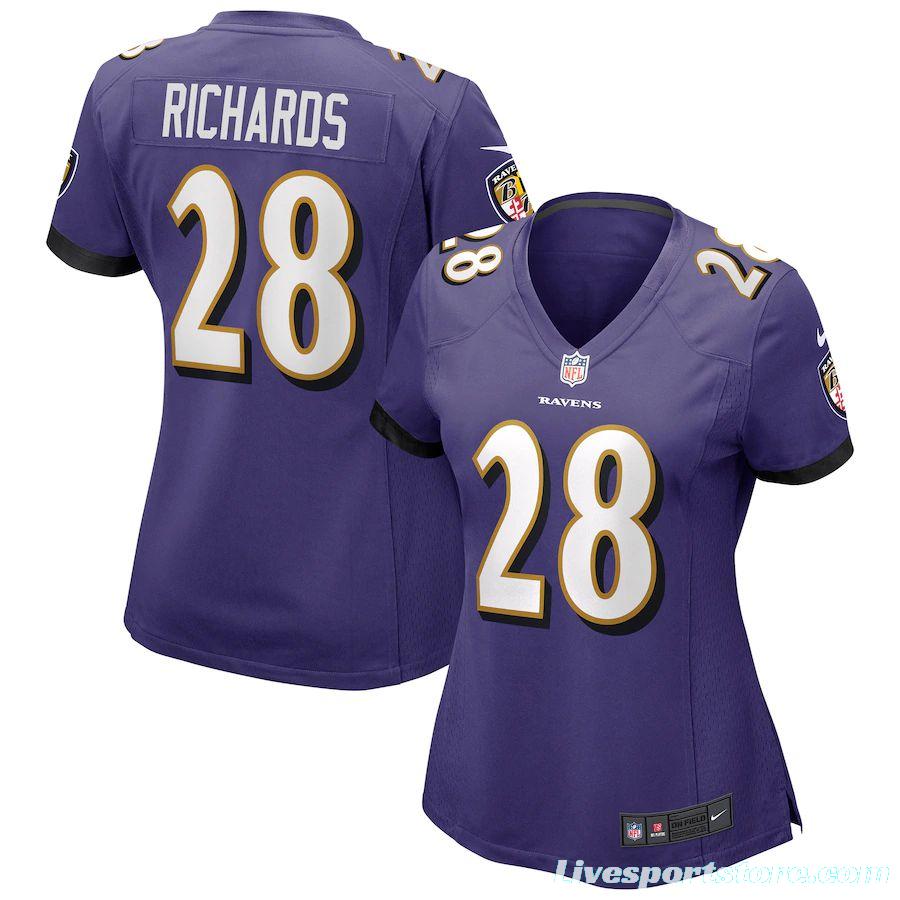 Women's Jordan Richards Purple Player Limited Team Jersey