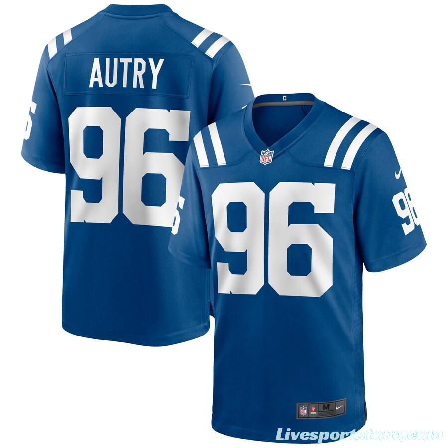 Men's Denico Autry Royal Player Limited Team Jersey