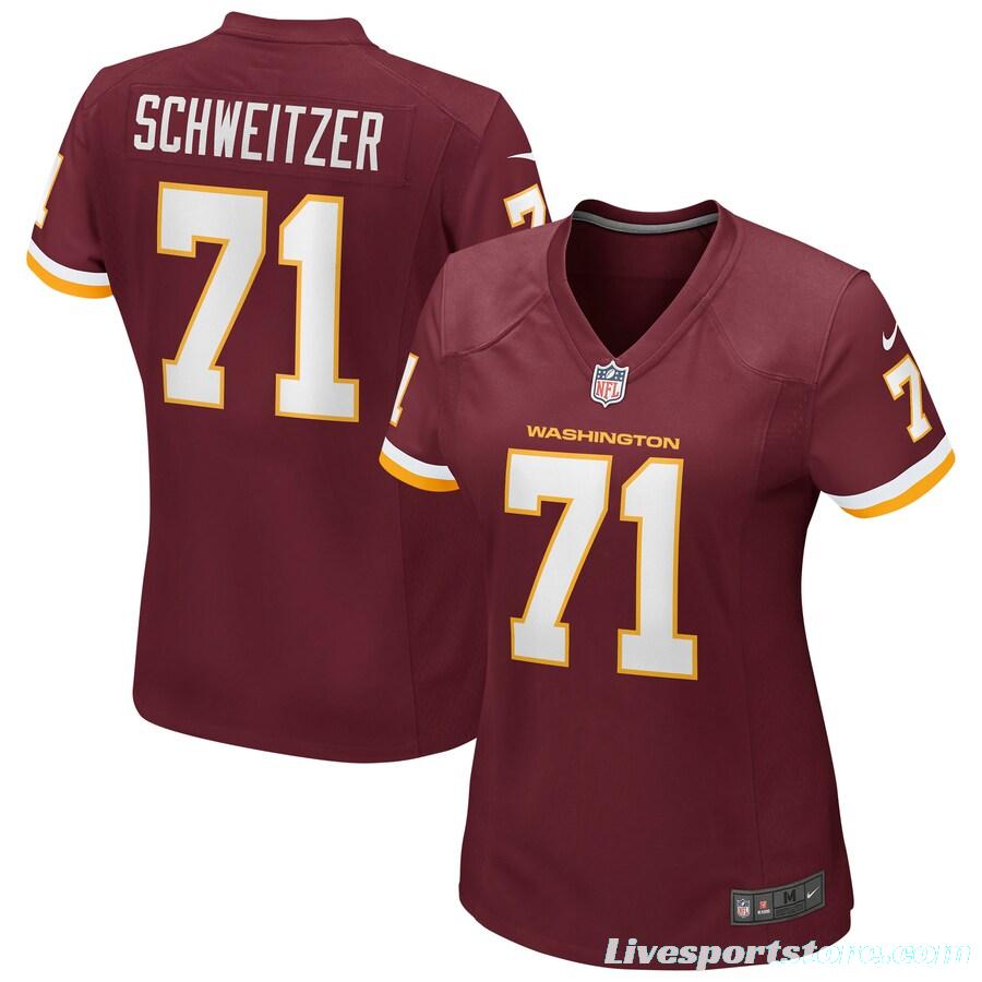 Women's Wes Schweitzer Burgundy Player Limited Team Jersey