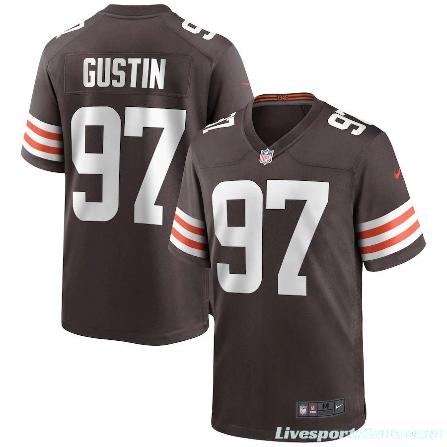 Men's Porter Gustin Brown Player Limited Team Jersey