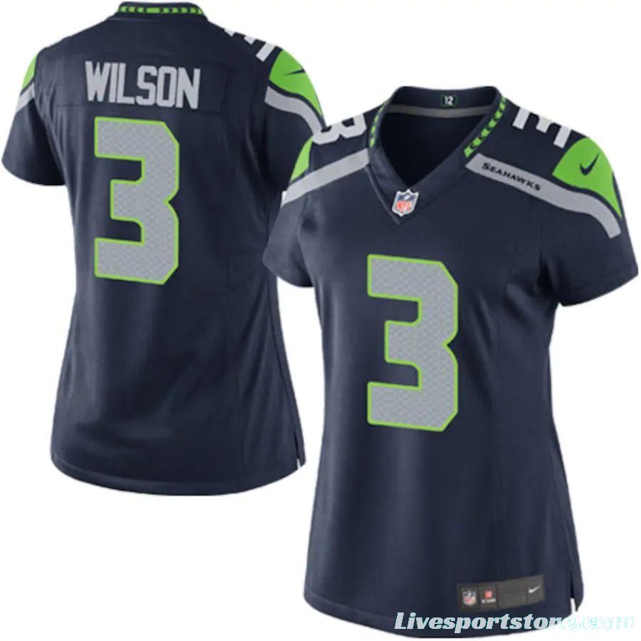 Women's Russell Wilson College Navy Player Limited Team Jersey