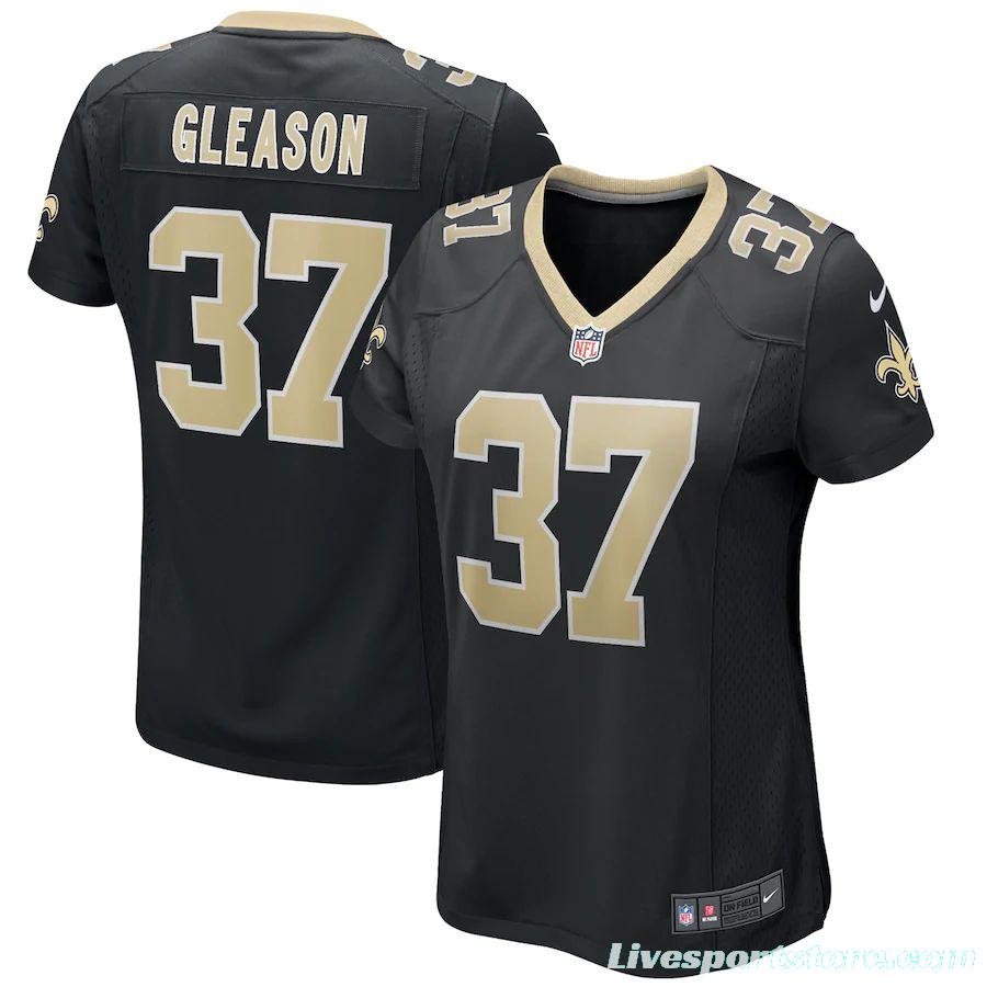 Women's Steve Gleason Black Retired Player Limited Team Jersey