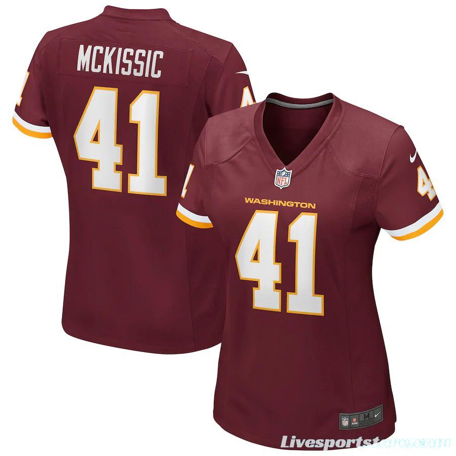 Women's J.D. McKissic Burgundy Player Limited Team Jersey