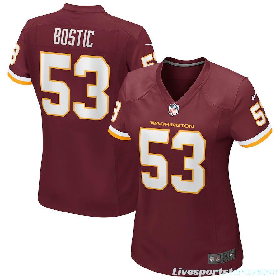 Women's Jon Bostic Burgundy Player Limited Team Jersey