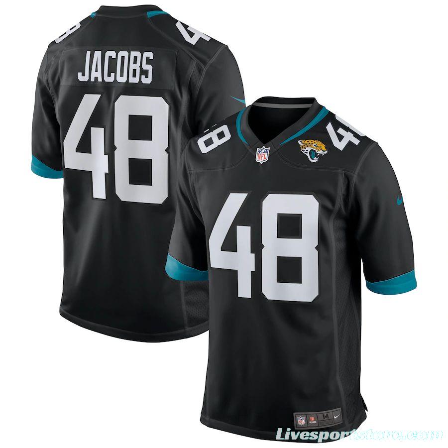 Men's Leon Jacobs Black Player Limited Team Jersey