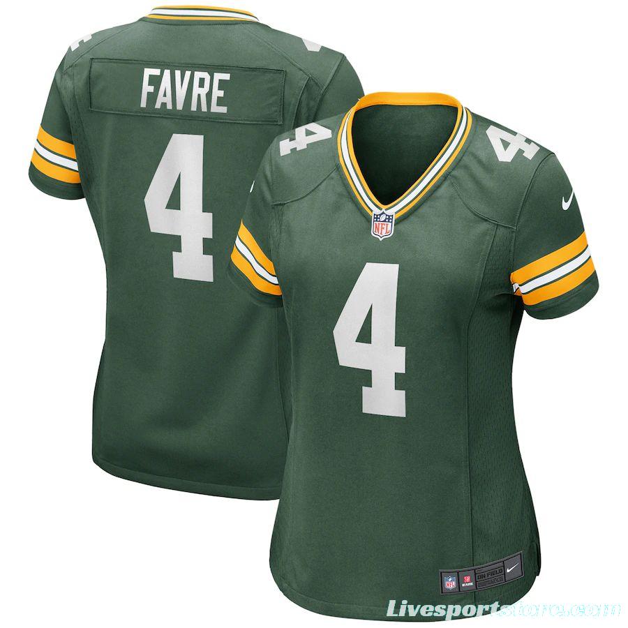 Women's Brett Favre Green Retired Player Limited Team Jersey