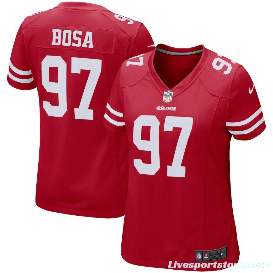 Women's Nick Bosa Scarlet Player Limited Team Jersey