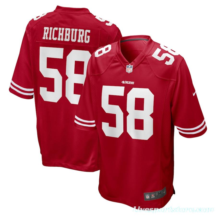 Men's Weston Richburg Scarlet Player Limited Team Jersey