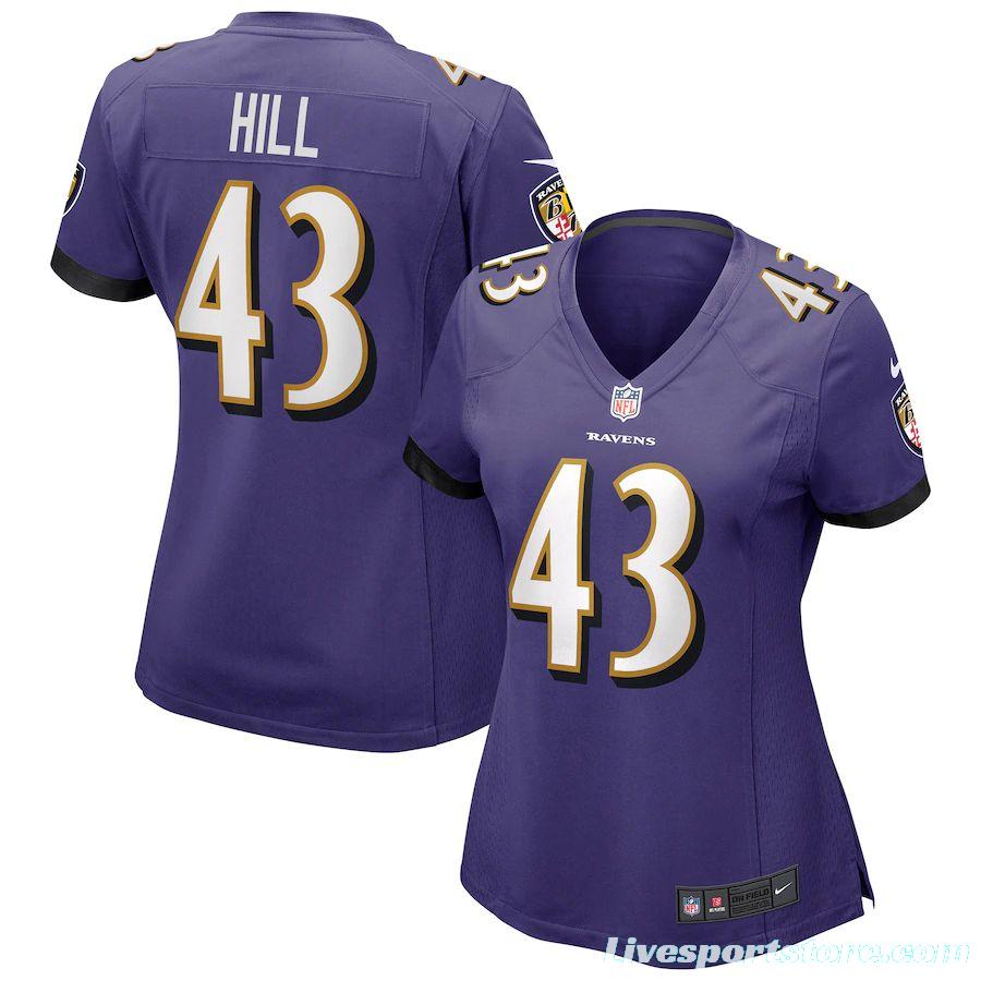 Women's Justice Hill Purple Player Limited Team Jersey