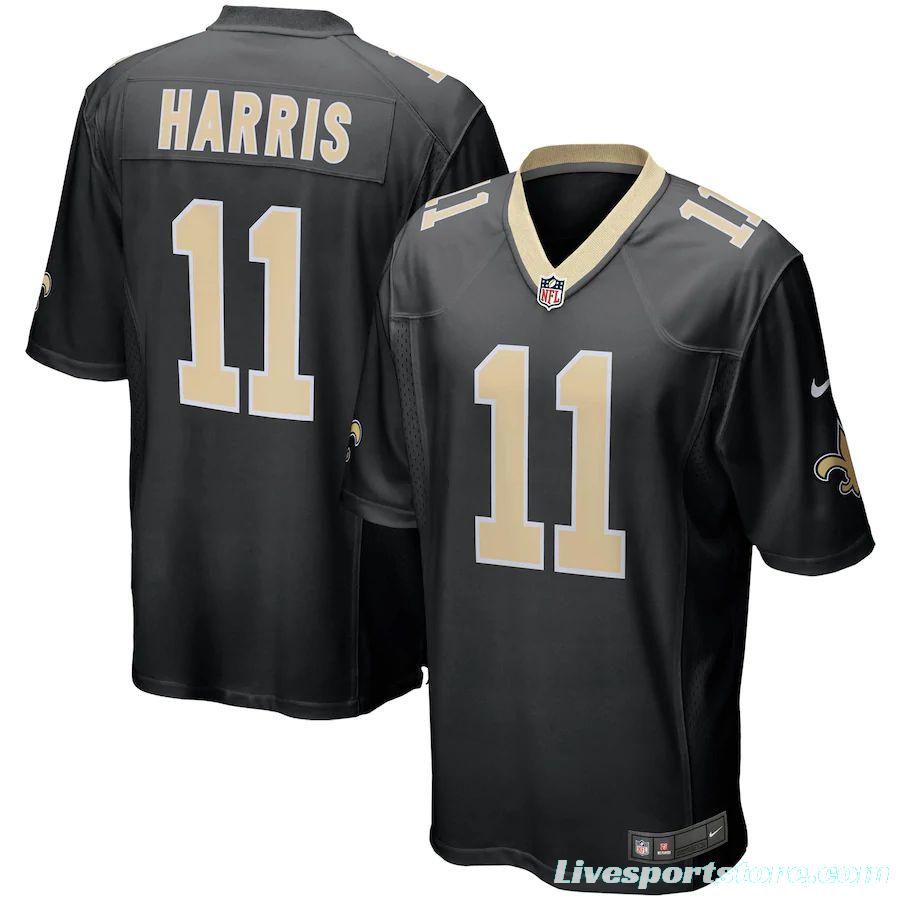 Men's Deonte Harris Black Player Limited Team Jersey