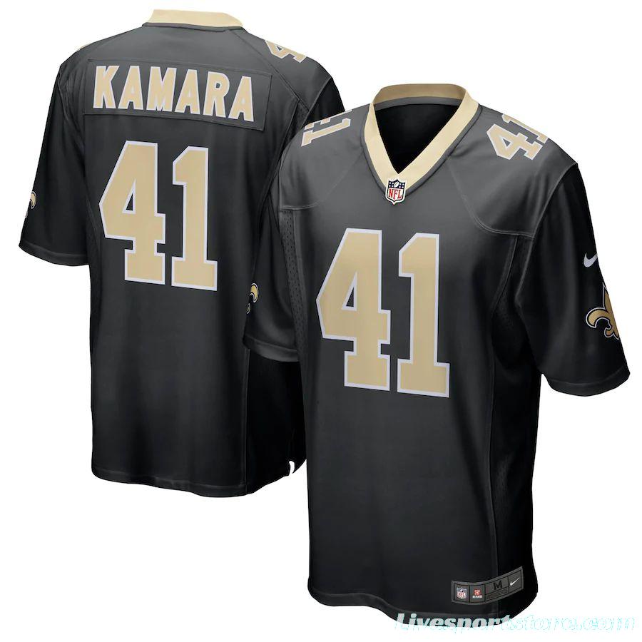 Men's Alvin Kamara Black Player Limited Team Jersey