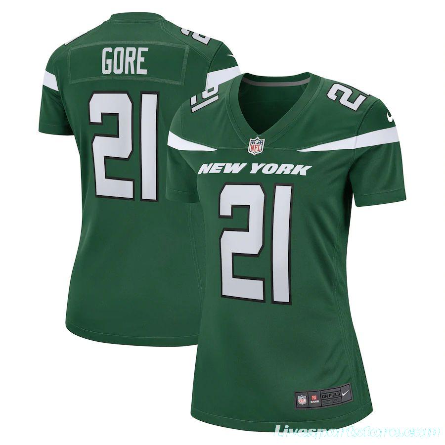 Women's Frank Gore Gotham Green Player Limited Team Jersey