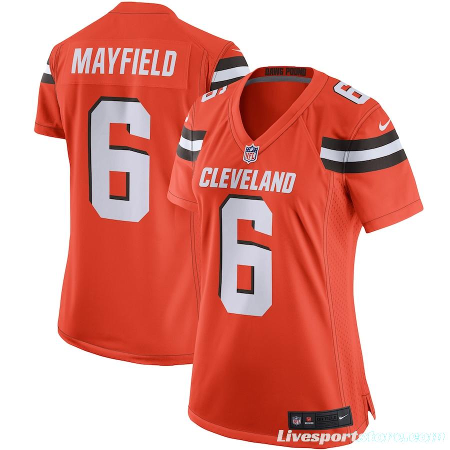 Women's Baker Mayfield Orange Player Limited Team Jersey