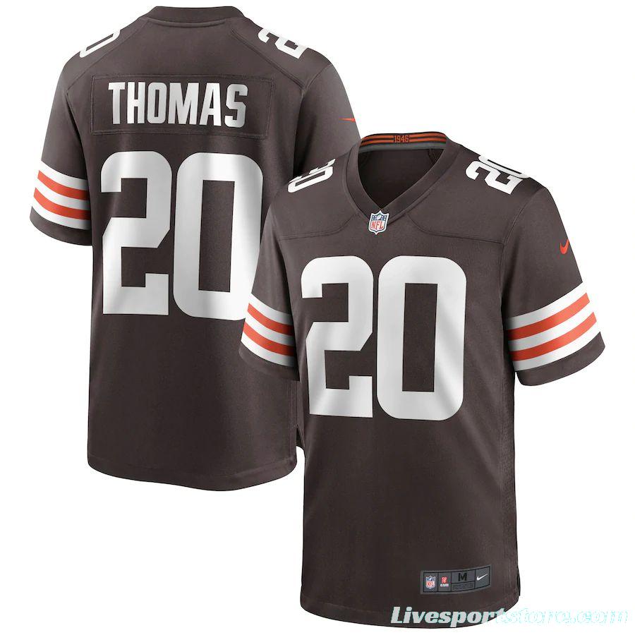 Men's Tavierre Thomas Brown Player Limited Team Jersey