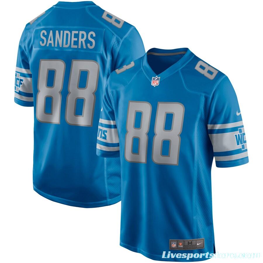 Men's Charlie Sanders Blue Retired Player Limited Team Jersey