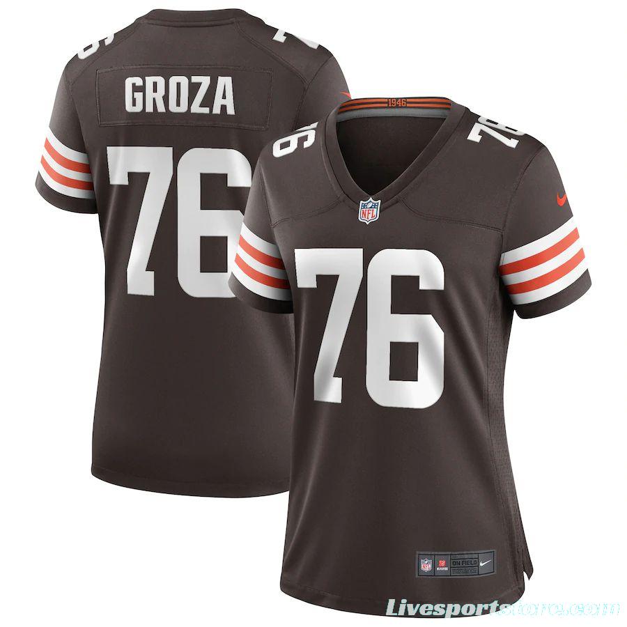 Women's Lou Groza Brown Retired Player Limited Team Jersey