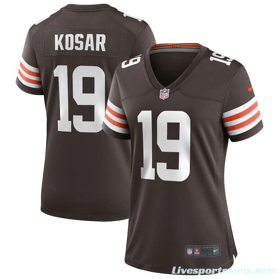 Women's Bernie Kosar Brown Retired Player Limited Team Jersey