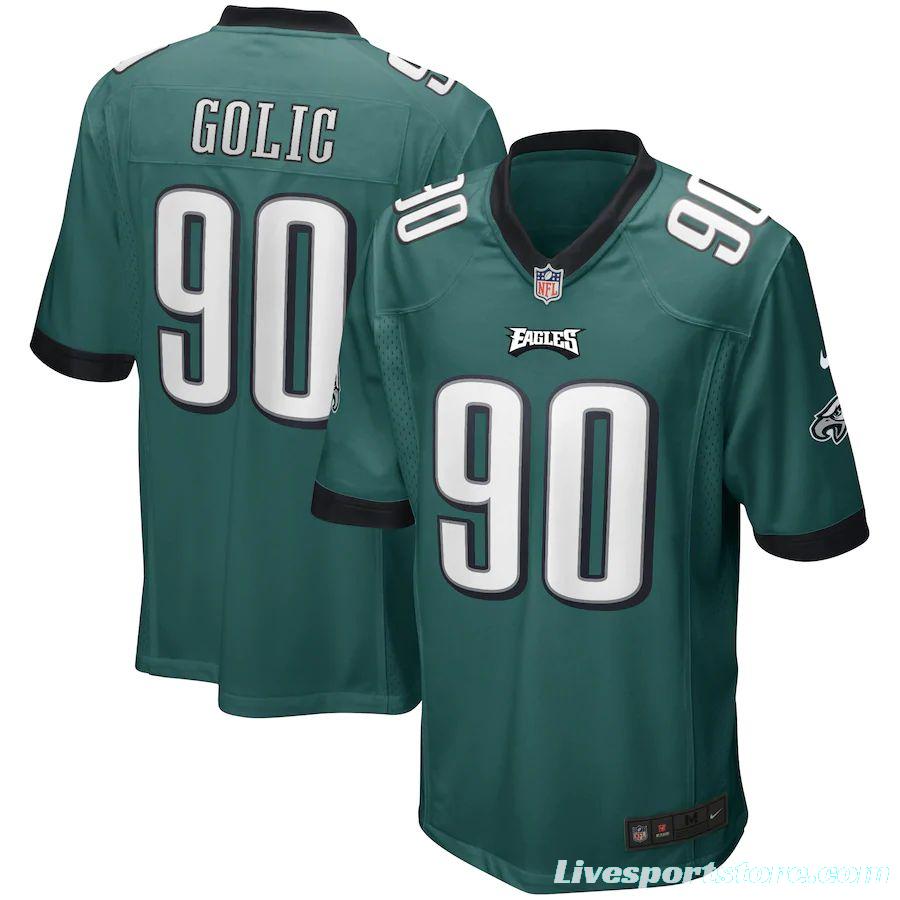 Men's Mike Golic Midnight Green Retired Player Limited Team Jersey