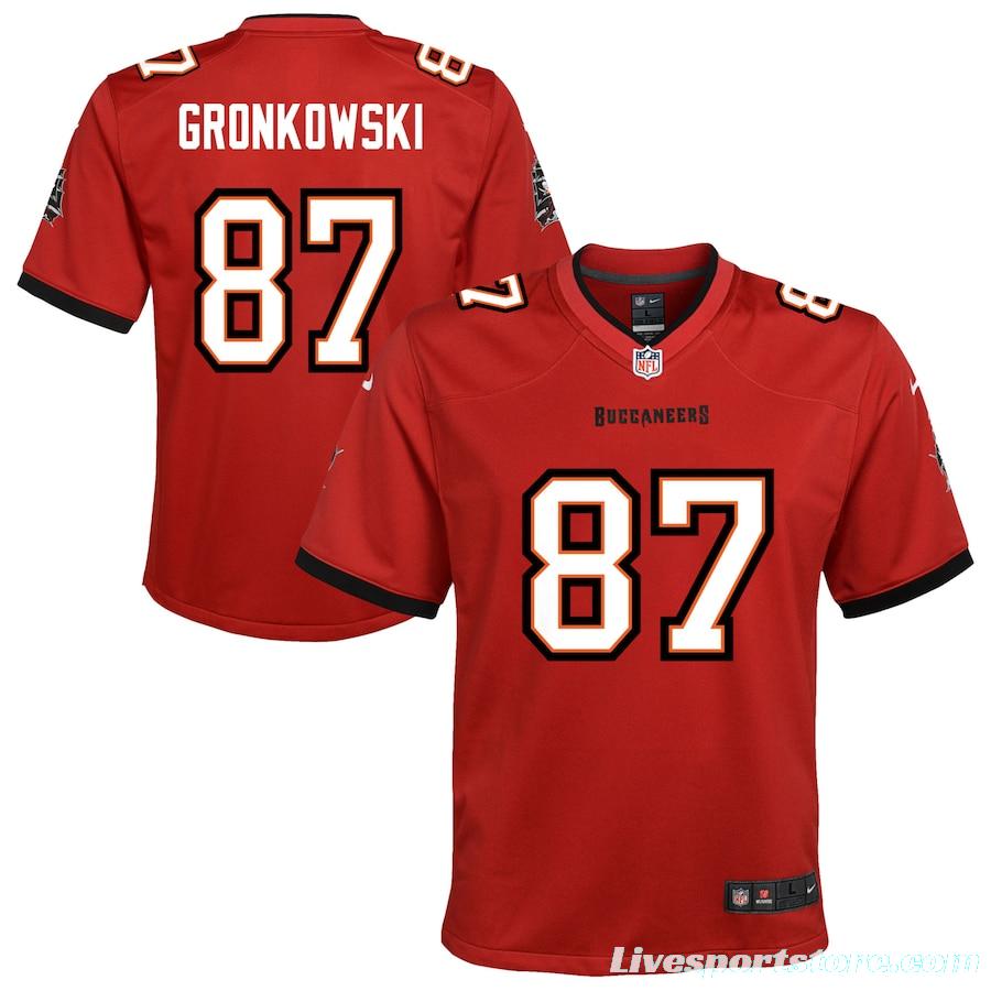 Youth Rob Gronkowski Red Player Limited Team Jersey