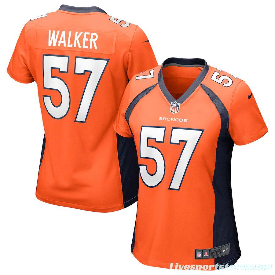 Women's DeMarcus Walker Orange Player Limited Team Jersey