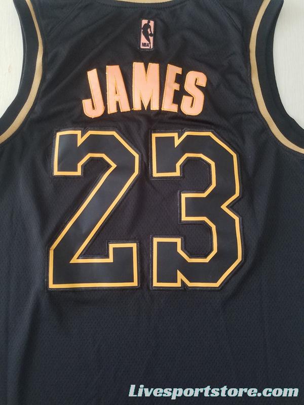 LeBron James 23 Black Golden Edition Jersey