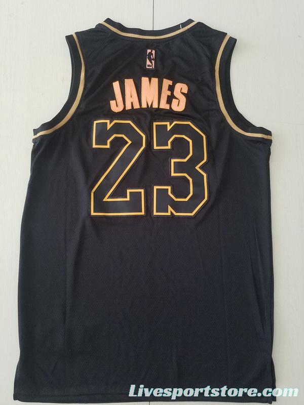 LeBron James 23 Black Golden Edition Jersey