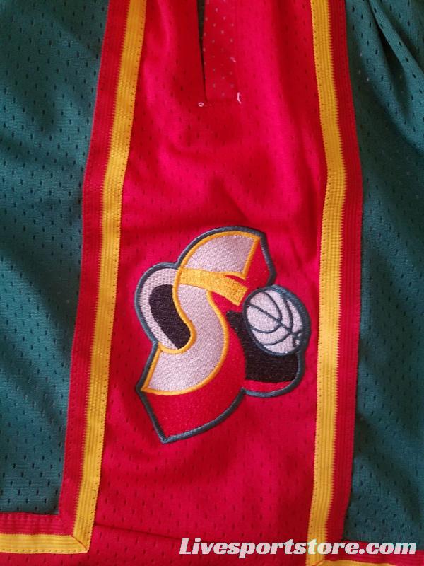 Seattle 1995-96 Throwback Classics Basketball Team Shorts