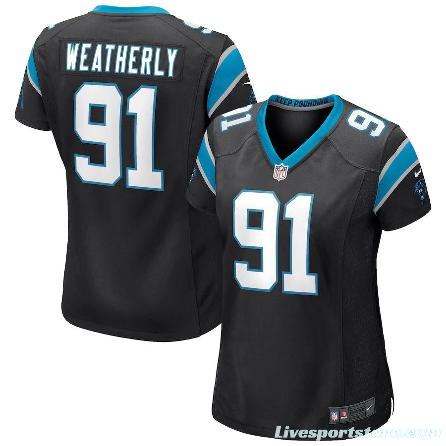 Women's Stephen Weatherly Black Player Limited Team Jersey