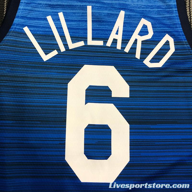 Thai Version Men's Damian Lillard Navy USA Basketball Player Jersey