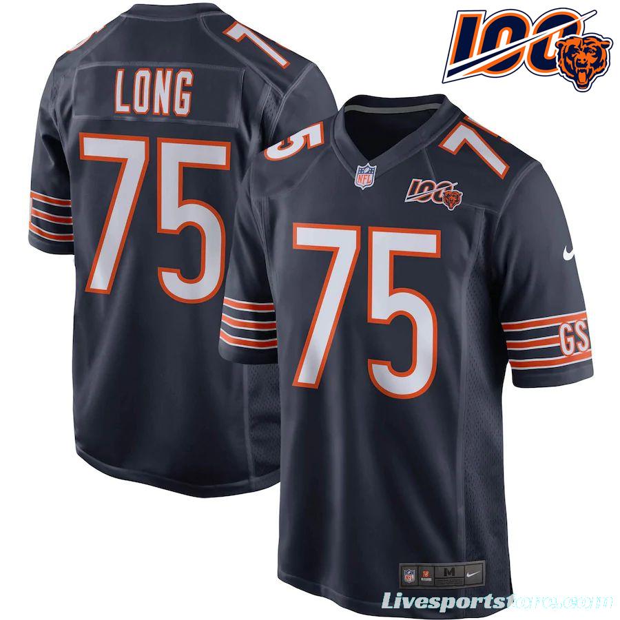 Youth Kyle Long Navy 100th Season Player Limited Team Jersey