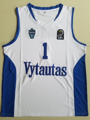 Lamelo Ball 1 Lithuania Vytautas White Basketball Jersey