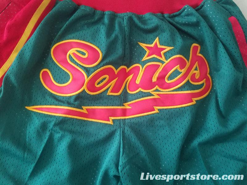 Seattle 1995-96 Throwback Classics Basketball Team Shorts