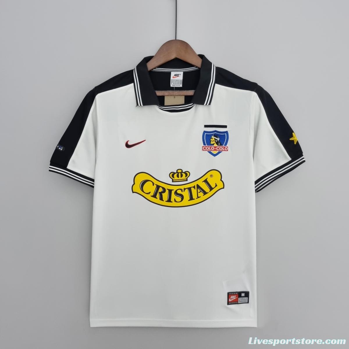 Retro 1999 Colo Colo home Soccer Jersey