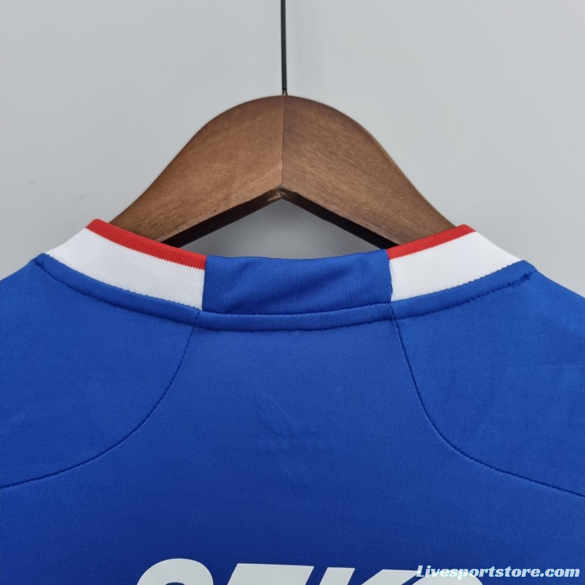 22/23 Rangers home Soccer Jersey