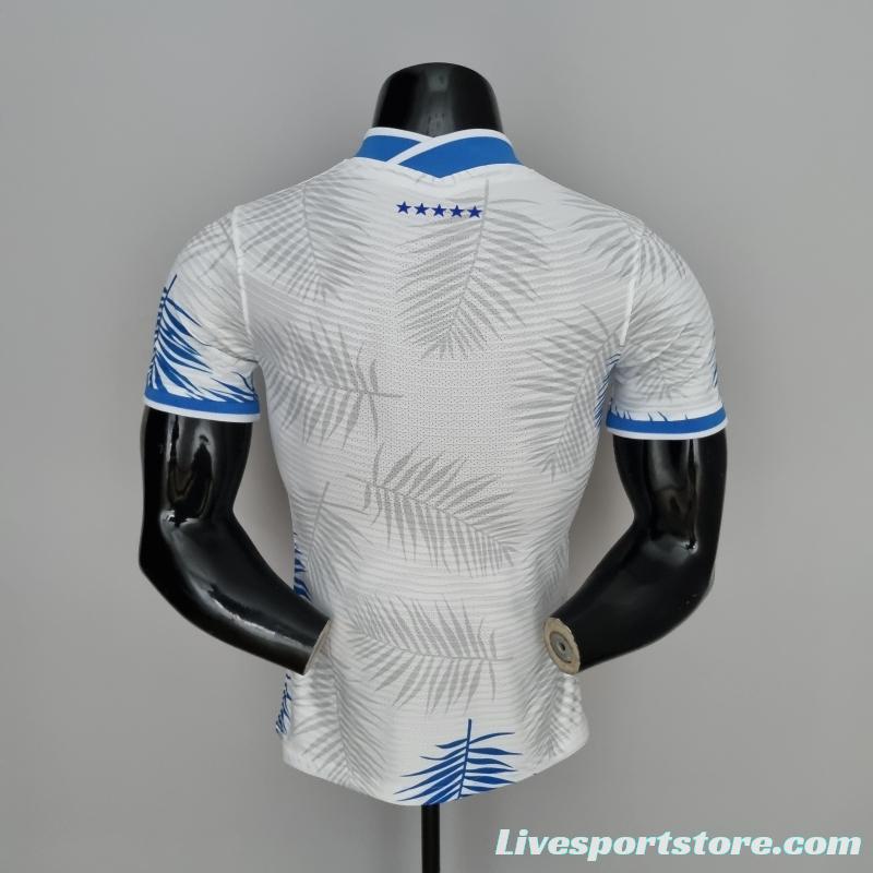 2022 Brazil Player Version Classic White Soccer Jersey