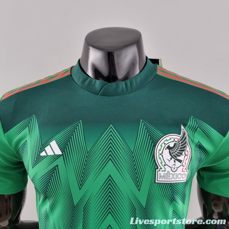 Player Version 2022 Mexico Home Soccer Jersey