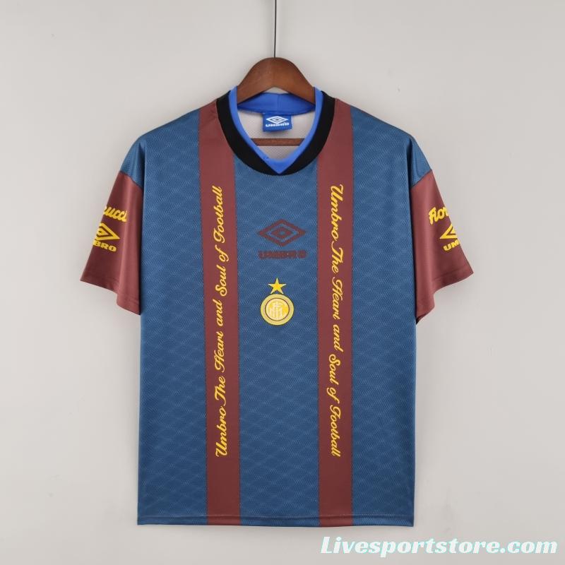 Retro Inter Milan 94/95 Training Jersey Red Blue