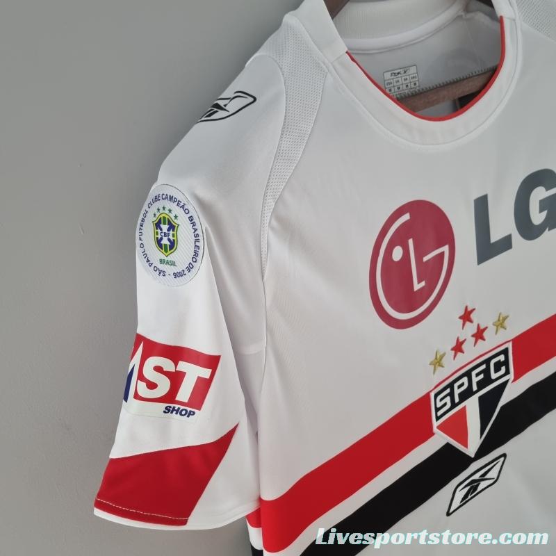 Retro Sao Paulo 2006 Home Soccer Jersey