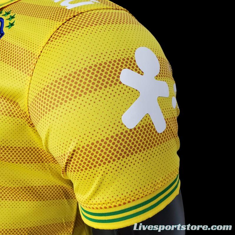 2022 Brazil POLO Yellow Stripe