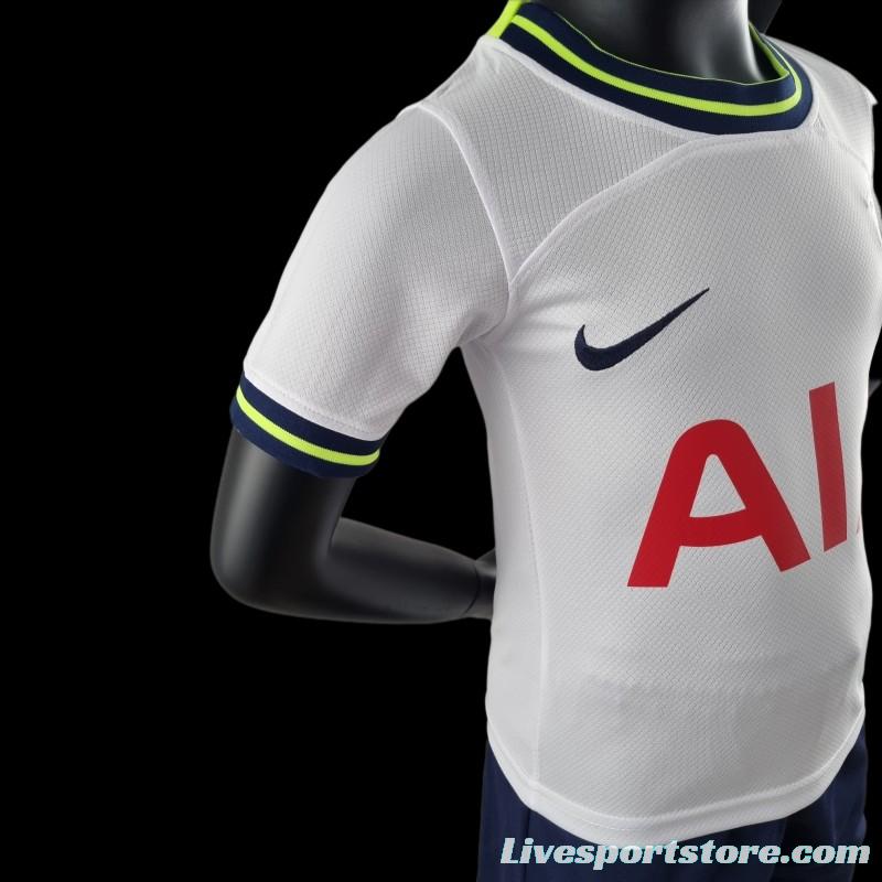 22/23 Kids Kit Tottenham Hotspur Home 16-28 Soccer Jersey