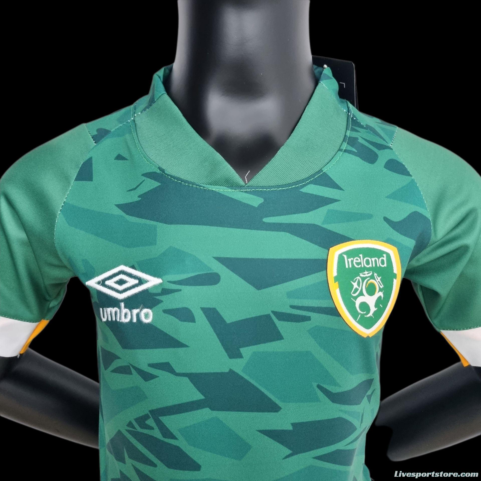 2022 Ireland Kids Home  16-28 Soccer Jersey