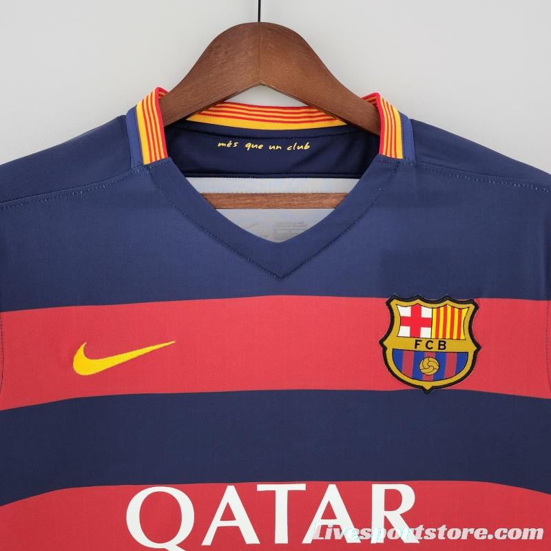 Retro 15/16 Barcelona Home  Soccer Jersey