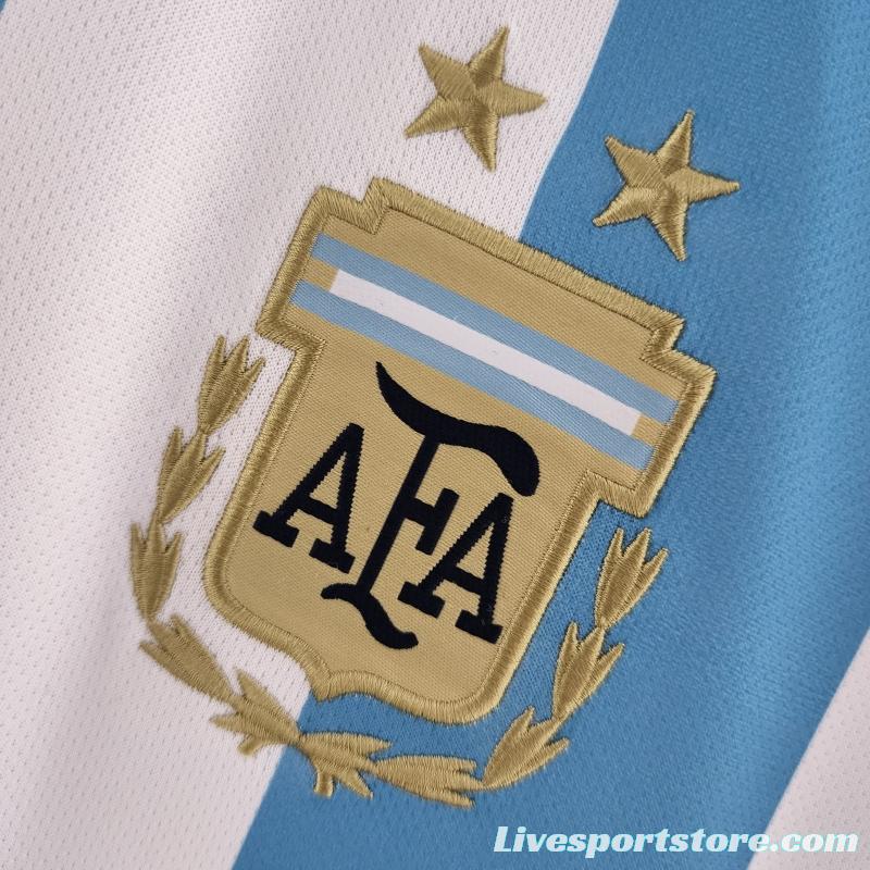 2022 Argentina Home Soccer Jersey