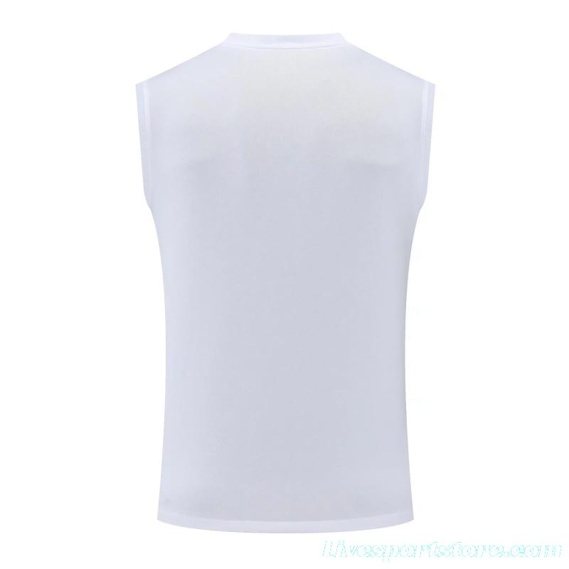 22/23PSG White Grey BArsenal Pre-match Training Jersey Vest