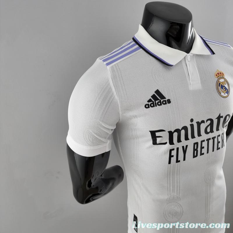 Player Version 22/23 Real Madrid Home Soccer Jersey