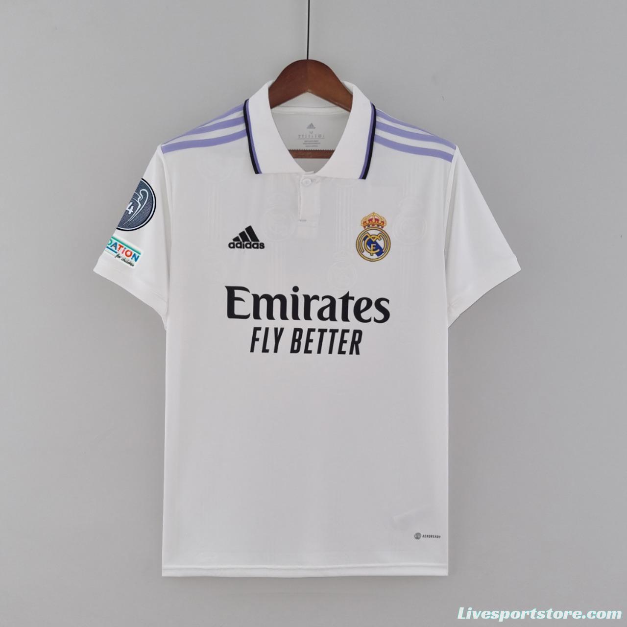 22/23 14 Champions Edition Real Madrid Home Soccer Jersey